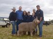 Bundilla Poll Merino Stud - Classer Chris Bowman & Rick Mattiske with the Baldwin Family